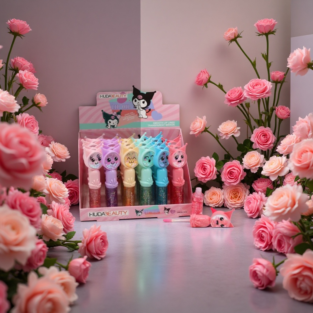 Huda beauty Cartoon Lip Oil for Children details Picture