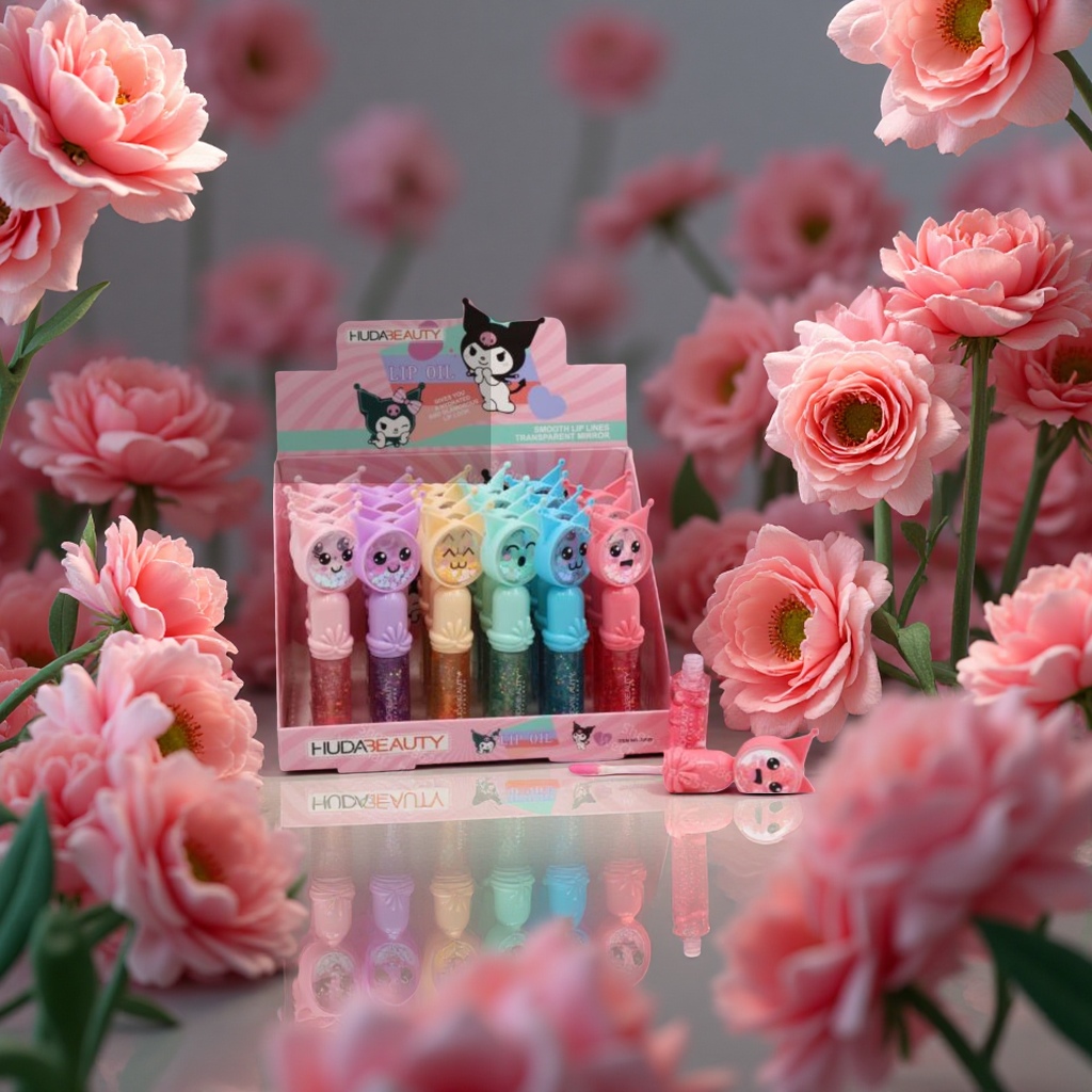 Huda beauty Cartoon Lip Oil for Children Application Scenario