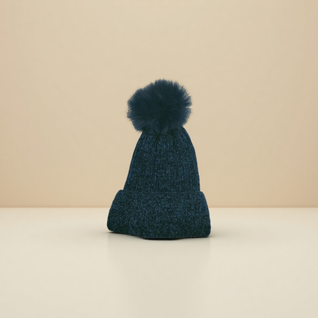 New autumn and winter versatile fleece warm pullover cap for women, fashionable and stylish ear-protecting woolen ball cap knitted cap Application Scenario