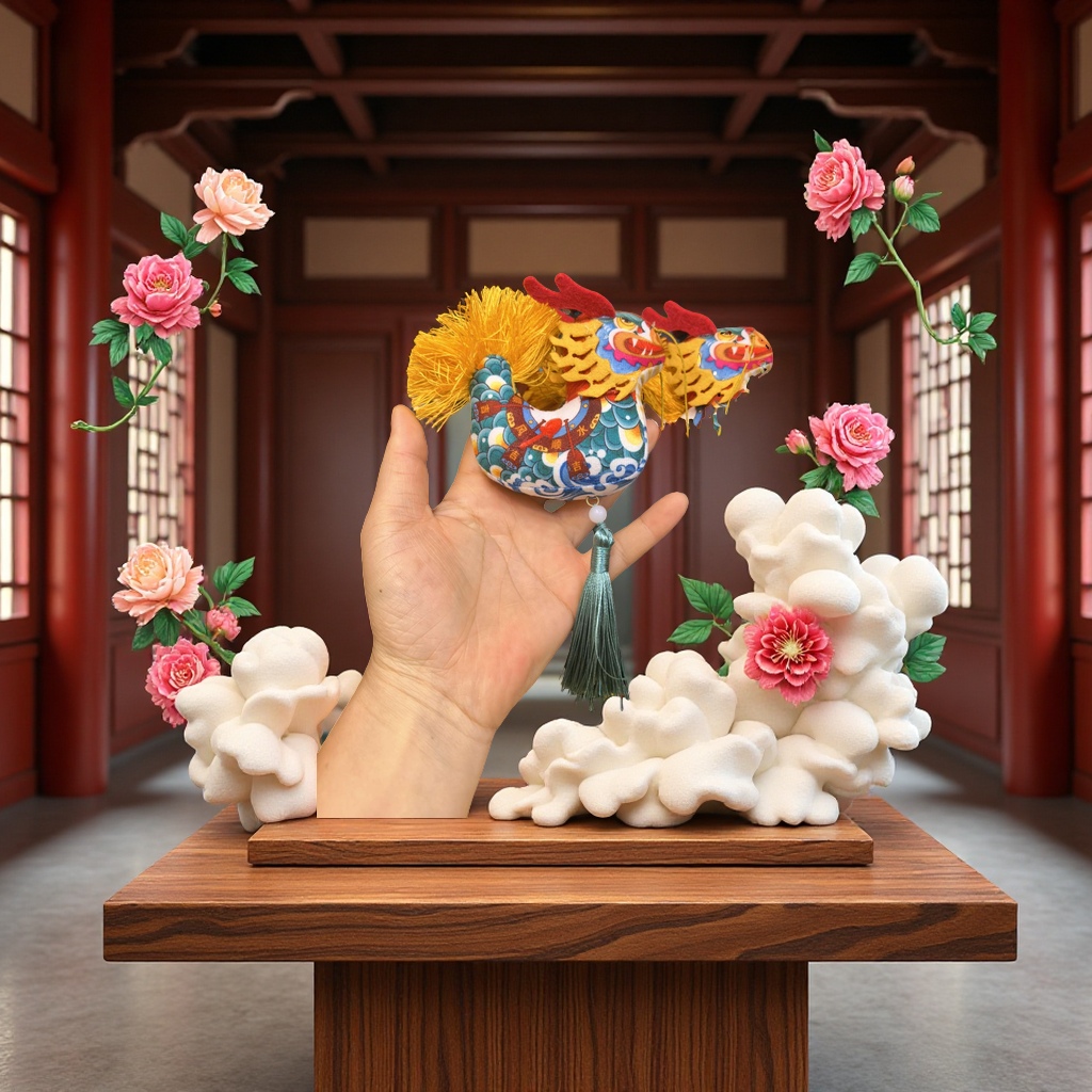 龙舟香囊绣片香包手工制作材料传统端午节挂饰龙舟香囊