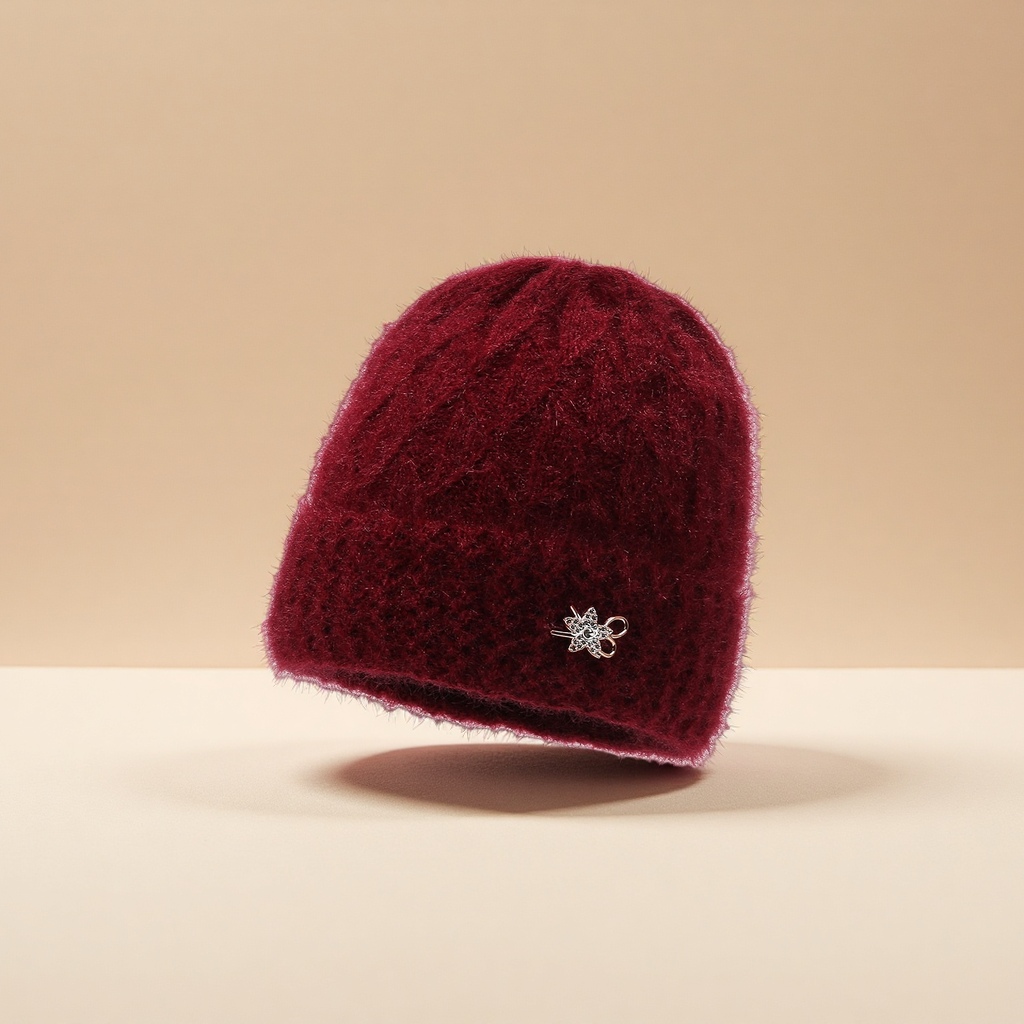 Thick and warm woolen hats for middle-aged and elderly women, winter export ear-protecting hats for women, and woolen cycling hats for old ladies Application Scenario