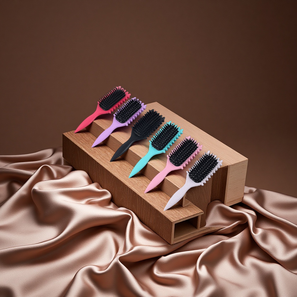Baihe bouncy curling Comb, the same style comb, portable smooth comb, knotted massage comb, cross-border hair care comb