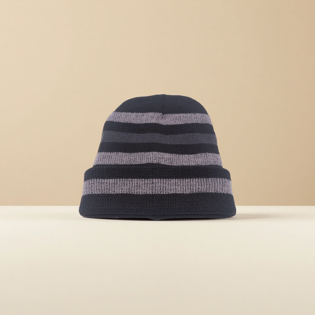 The new striped line cap is a trendy bestseller for men's winter, fleece outdoor warm cycling pullover Application Scenario