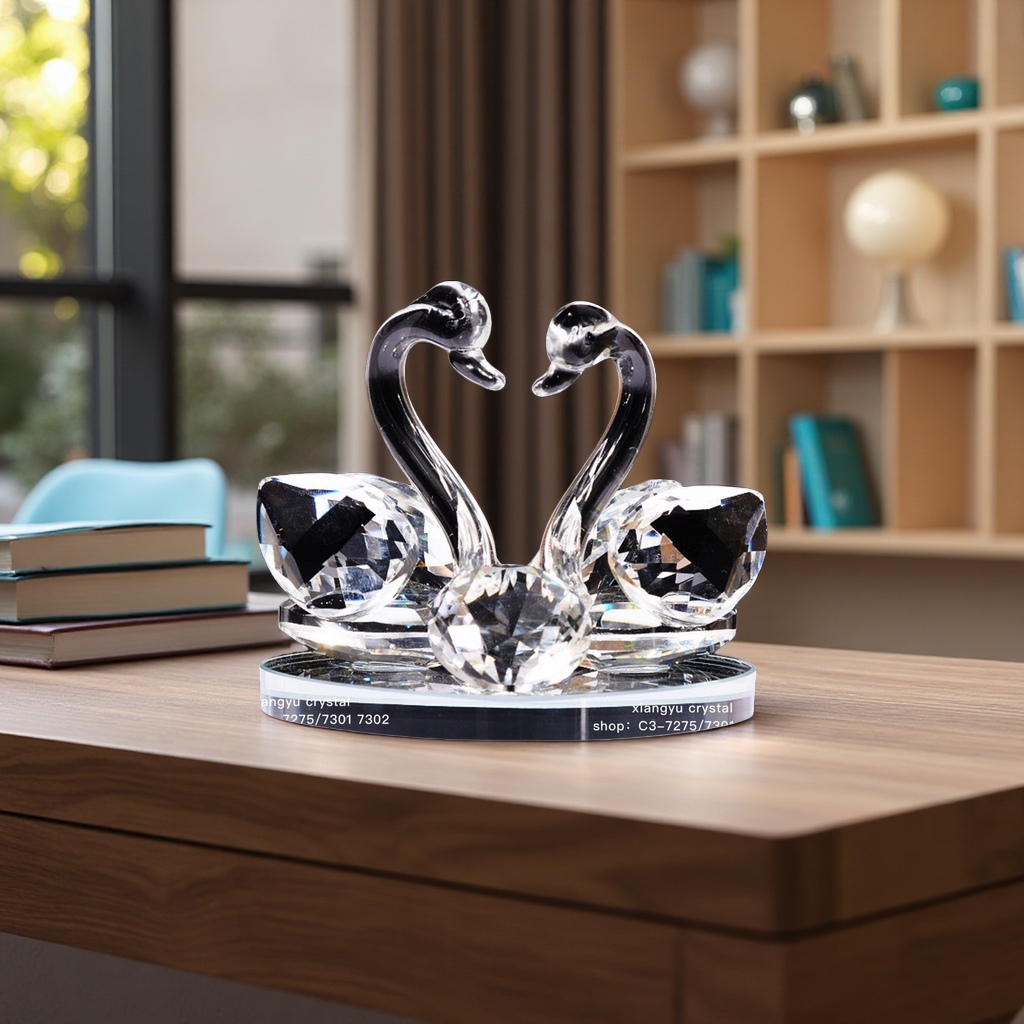 Swan de cristal vela perfumada elegante decoración para el hogar Application Scenario