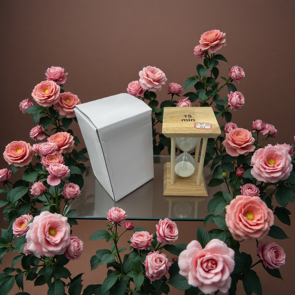 A retro solid wood timing hourglass, a nostalgic childhood decoration Application Scenario