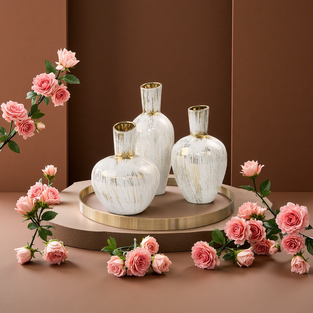 花瓶陶瓷艺术摆件简约现代家居装饰品120632524