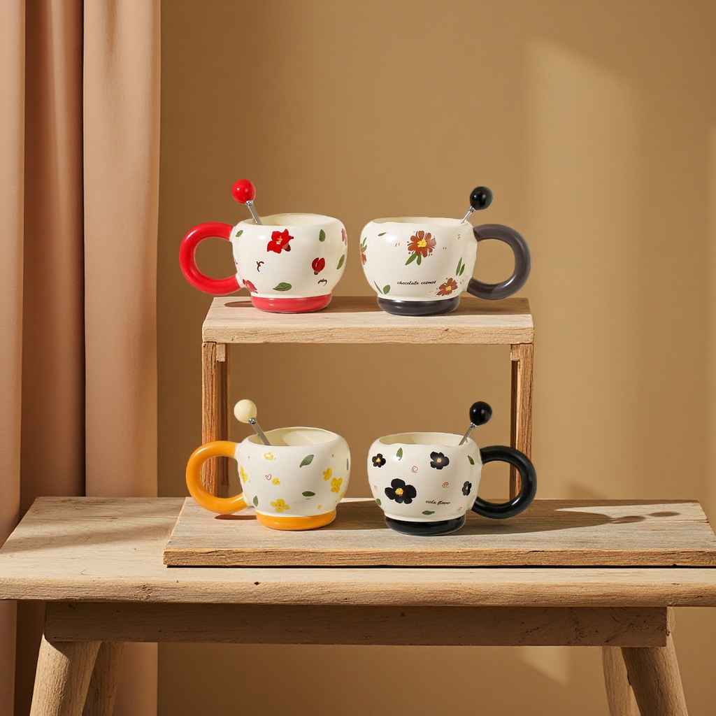 Ceramic cups, breakfast coffee cups, household mugs, and cups with high appearance standards