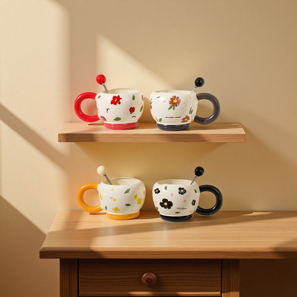Ceramic cups, breakfast coffee cups, household mugs, and cups with high appearance standards Specification image