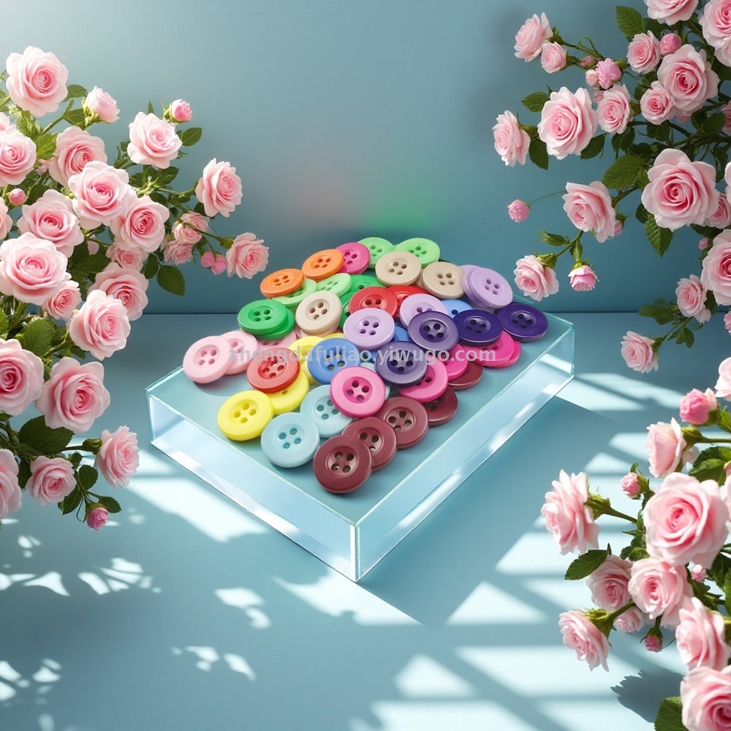 树脂纽扣手工DIY材料创意装饰配件100颗装