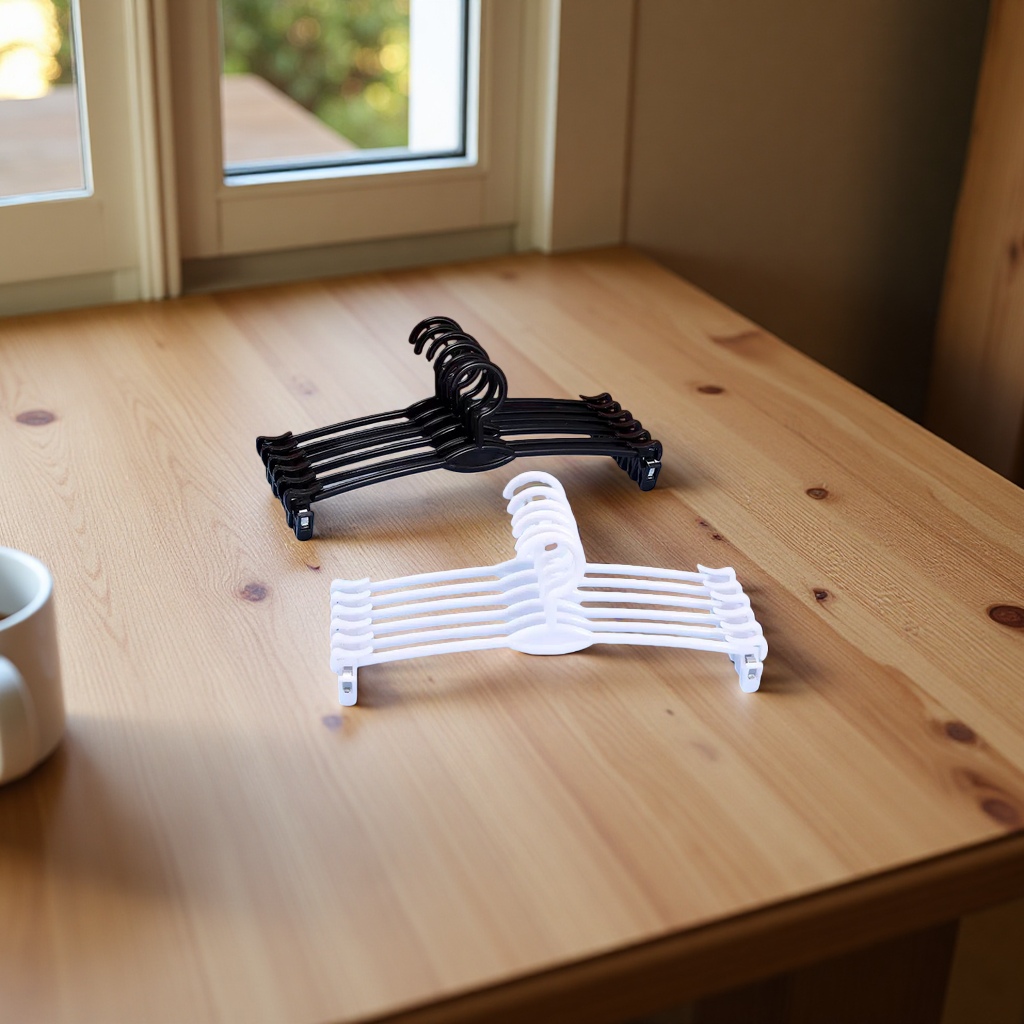 Plastic inner clothes hanger, adjustable storage rack, anti-slip hook, multi-layer hanging clothes hanger Specification image