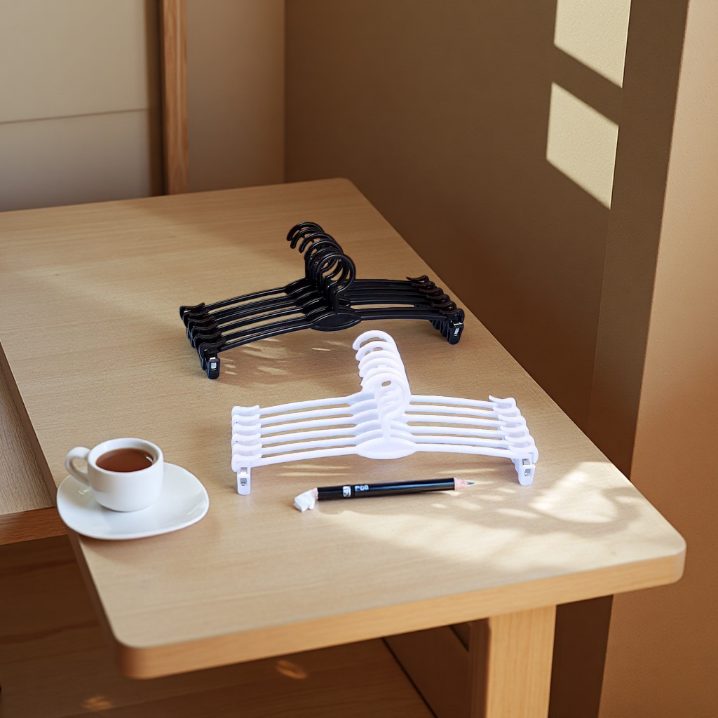 Plastic inner clothes hanger, adjustable storage rack, anti-slip hook, multi-layer hanging clothes hanger details Picture