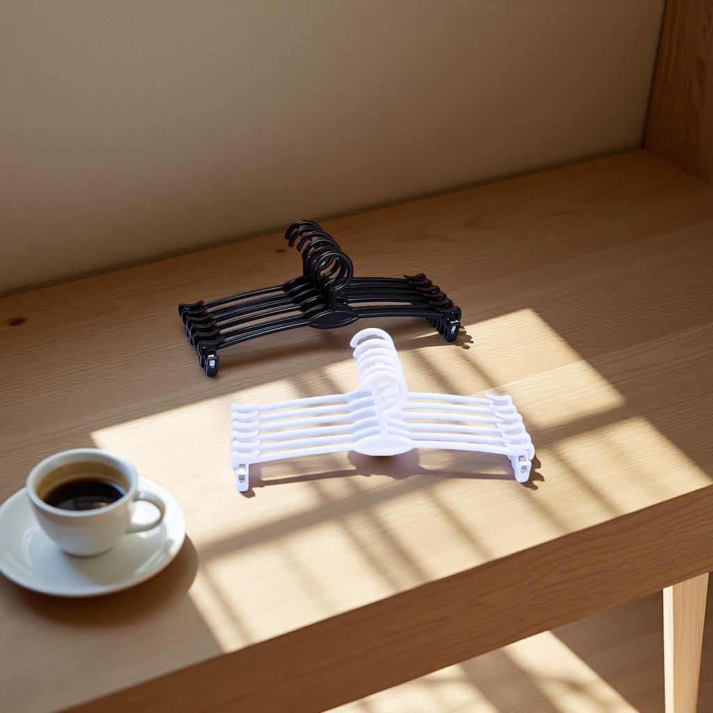 Plastic inner clothes hanger, adjustable storage rack, anti-slip hook, multi-layer hanging clothes hanger