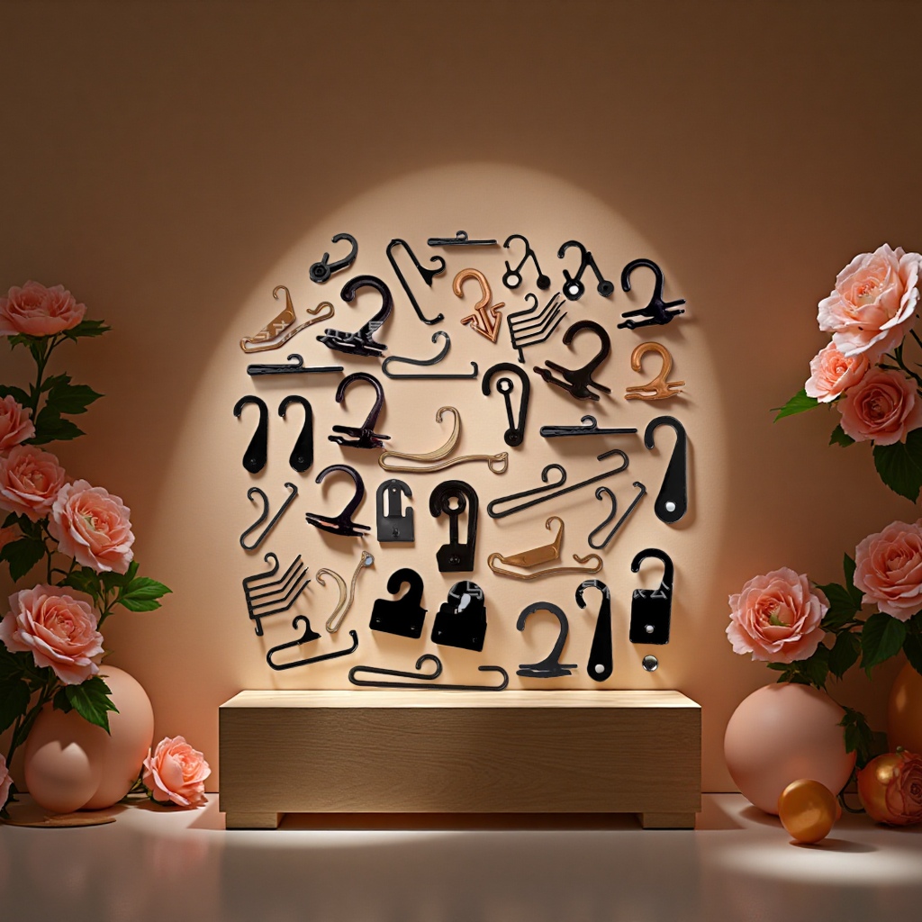Creative decorative items and personalized small hanging ornaments with a flat question mark hook details Picture