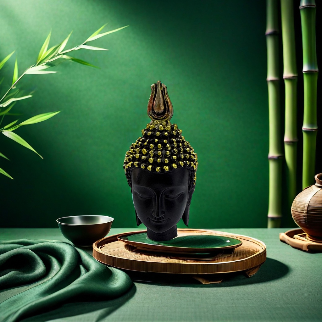 Desktop ornaments, Buddha statues, resin handicrafts, furniture ornaments, cultural and creative vegetable garden decorative screens, home decorations, mailbox storage ornaments Specification image