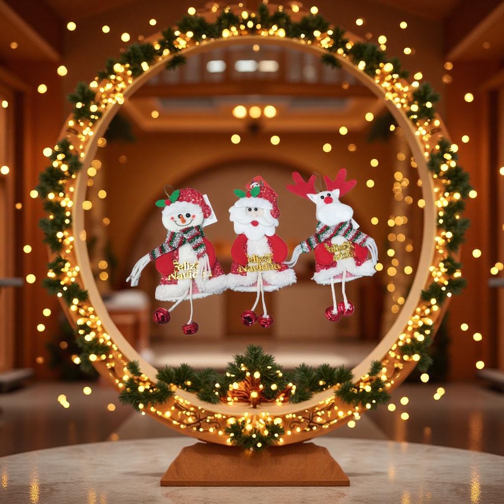 YH005圣诞树挂件装饰工艺品麋鹿 雪人 老人