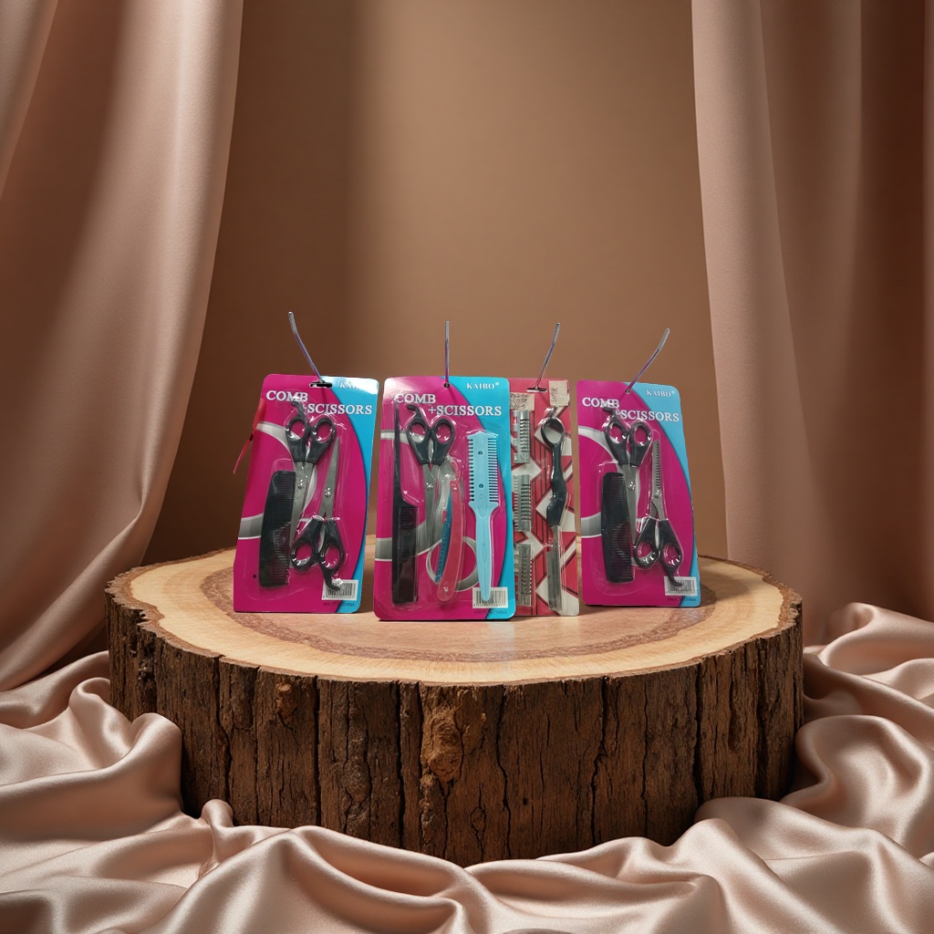 理发3件套男士修眉剪刀梳子套装男士理发工具包