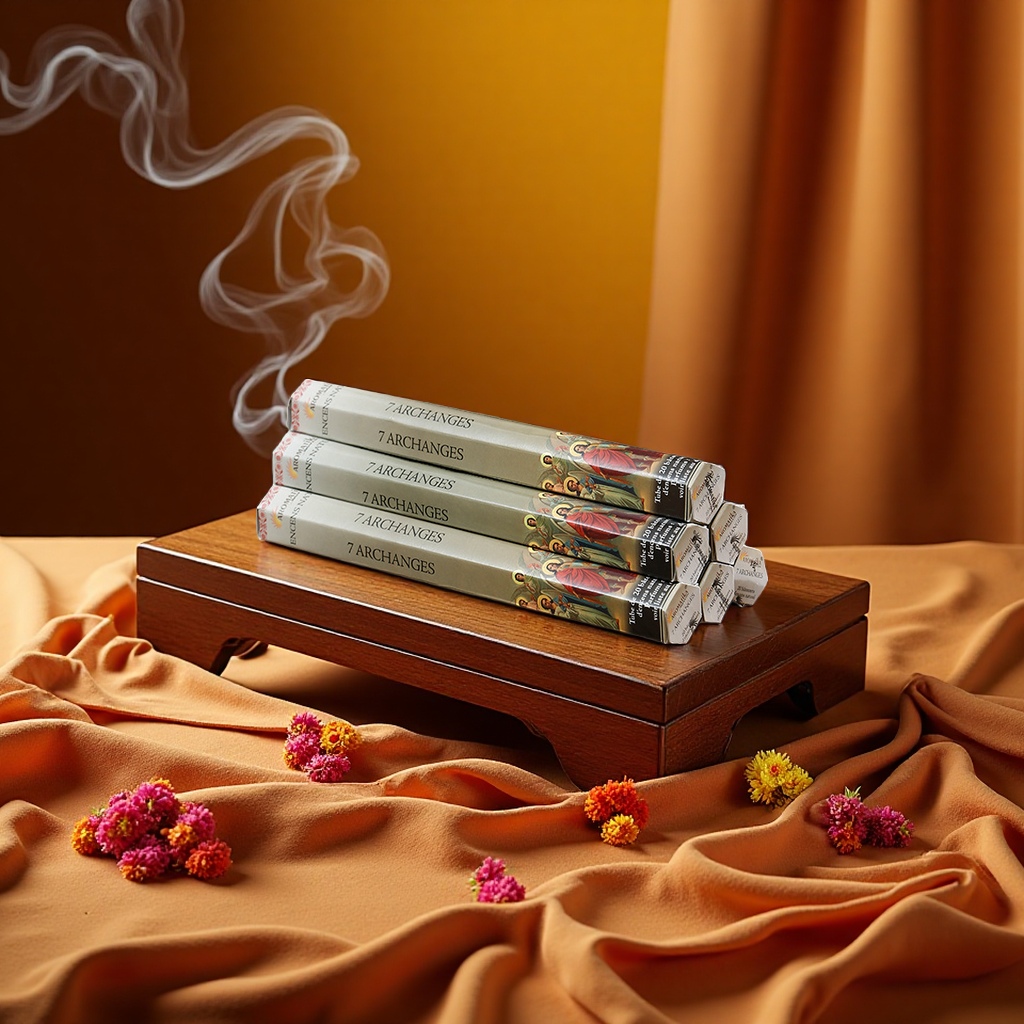 Aromatika, an original imported handcrafted incense from India, is a positive and refreshing Indian scent details Picture