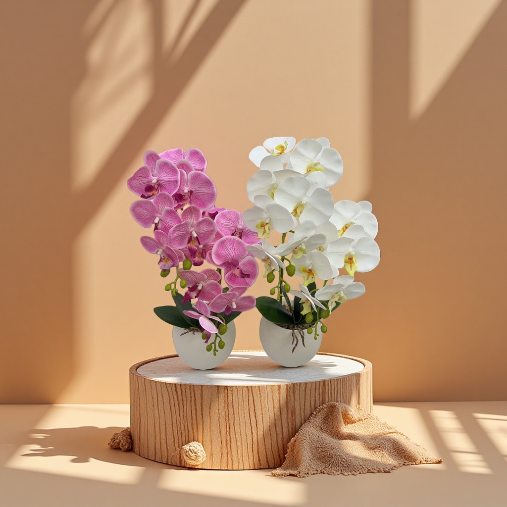 Creative simulation potted plant desktop Green plant and long grass combination set Application Scenario