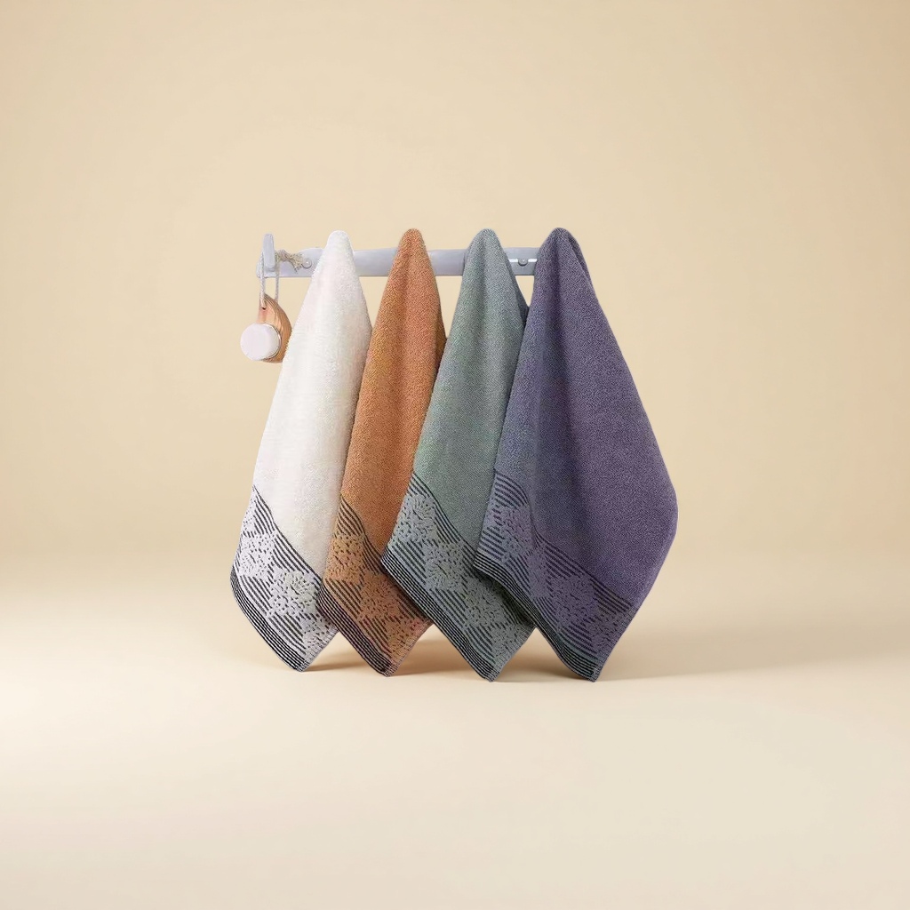 Pure cotton towels for home and hotel use are soft and highly absorbent details Picture