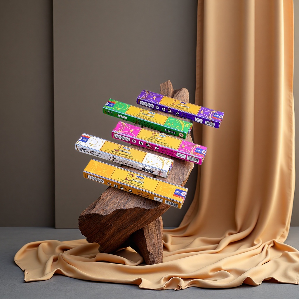 Wholesale of Indian imported natural handcrafted scented jasmine, rose, mint and lavender incense sticks in small boxes Application Scenario