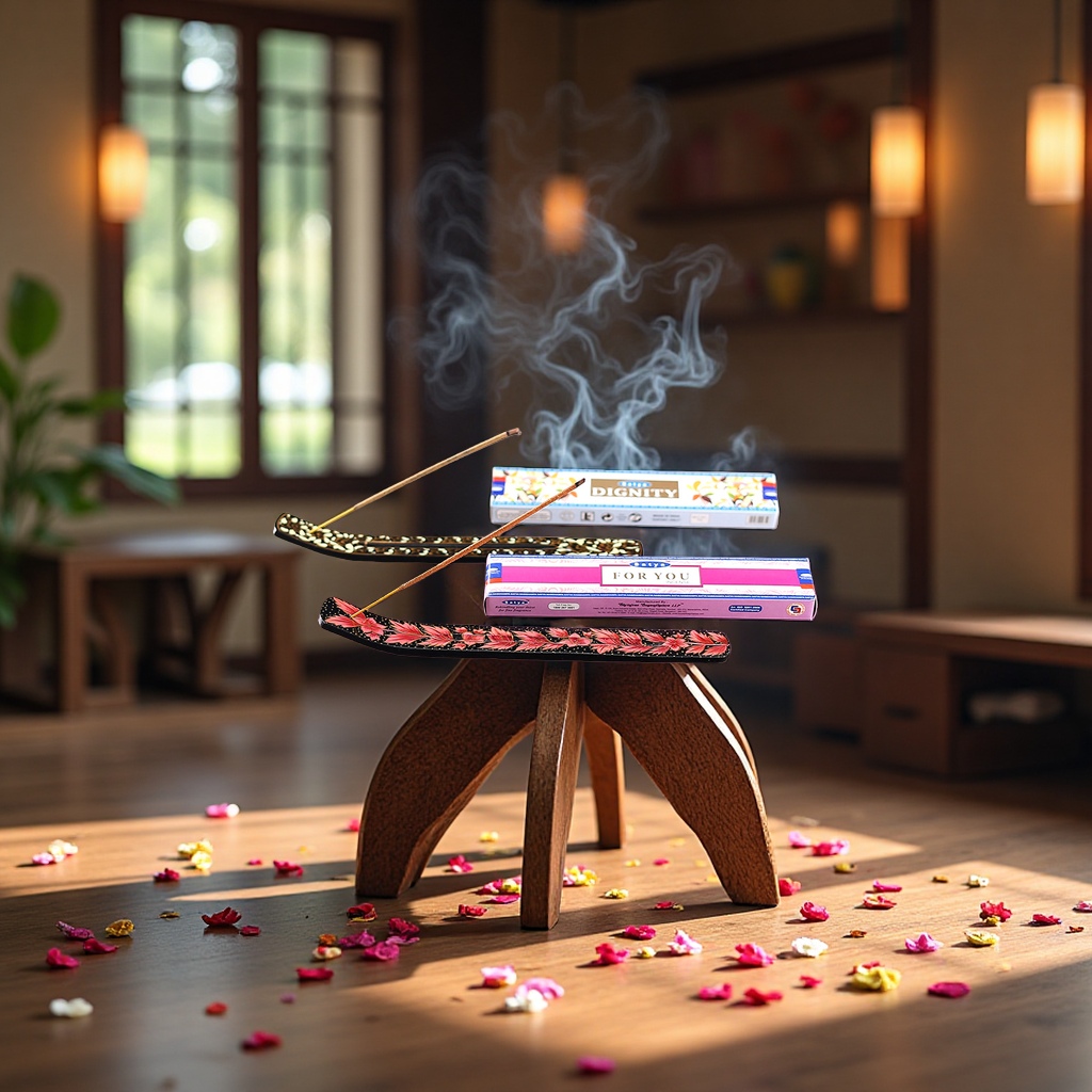 Indian imported natural handcrafted scented jasmine, rose, mint and lavender incense sticks, small box of Indian incense Application Scenario