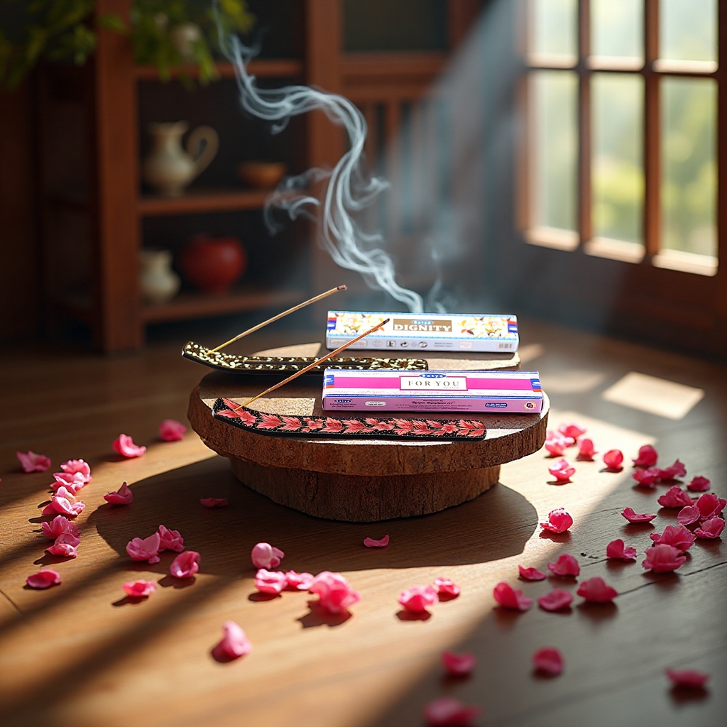 Indian imported natural handcrafted scented jasmine, rose, mint and lavender incense sticks, small box of Indian incense Specification image
