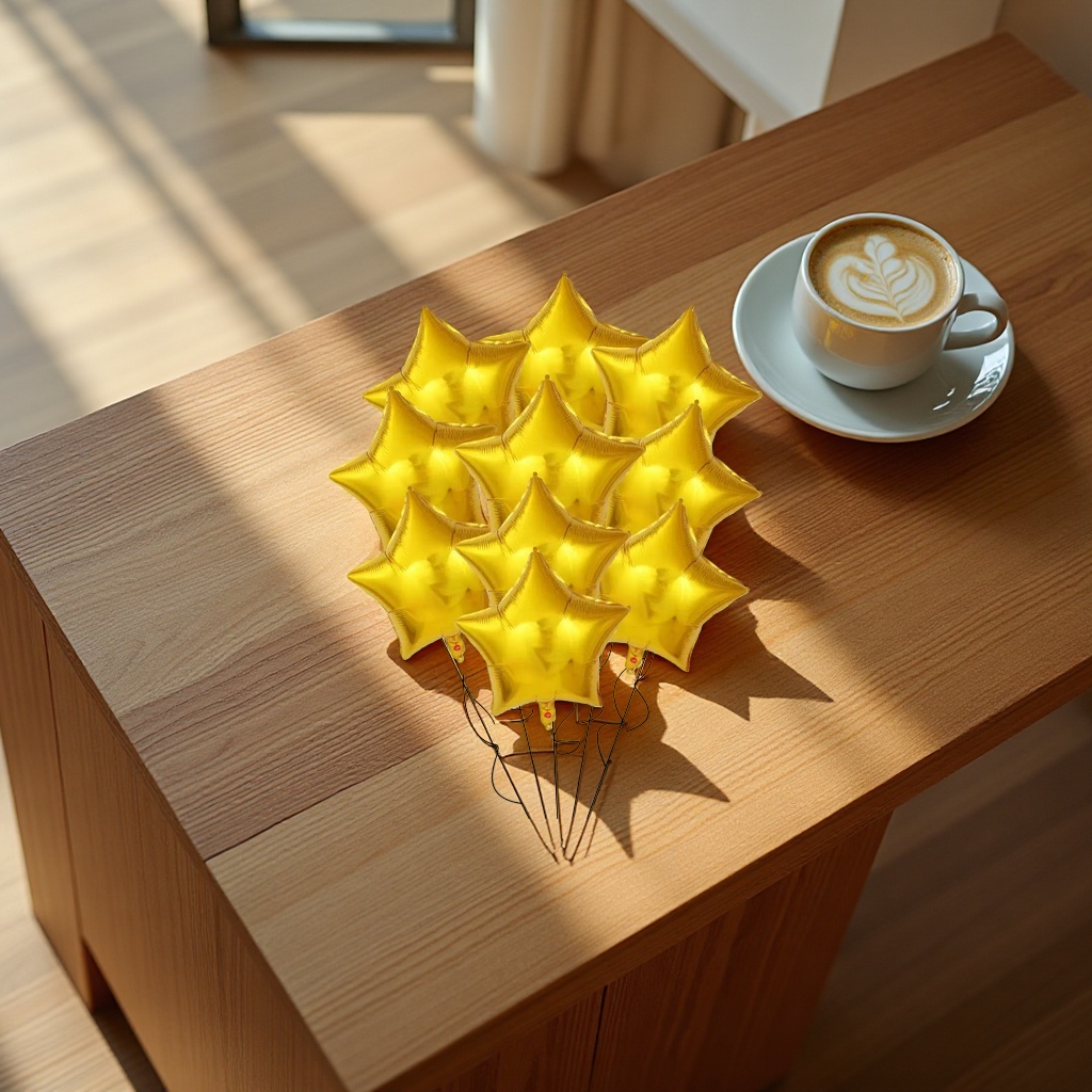 Five-pointed star balloon Children's party decoration birthday celebration balloon Application Scenario