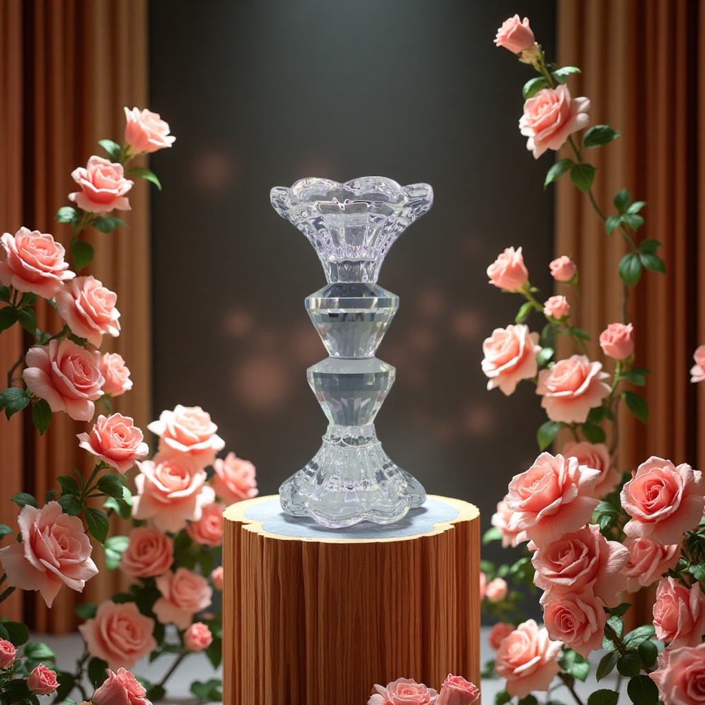 Cristal candelabro simple decoración decoración sala de estar dormitorio candelabro lámpara caja de almacenamiento