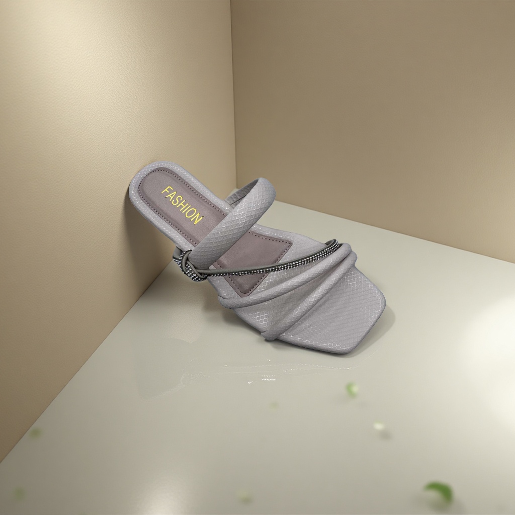 Women's summer fashion versatile flip-flops with white straps Specification image