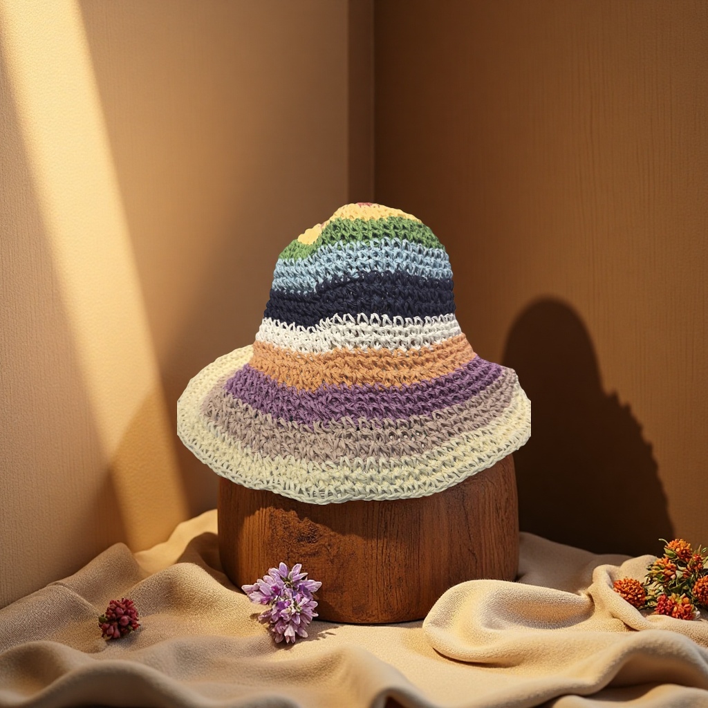 Hard straw hat outdoor sunshade wide-brimmed hat, sun protection, breathable and comfortable type Application Scenario
