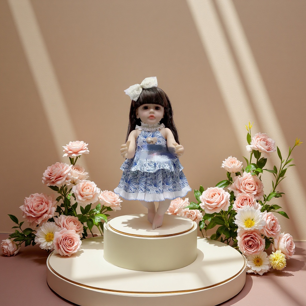 The Reborn Music Doll is an intelligent interactive early education toy that emits light and sounds to lull you to sleep Application Scenario