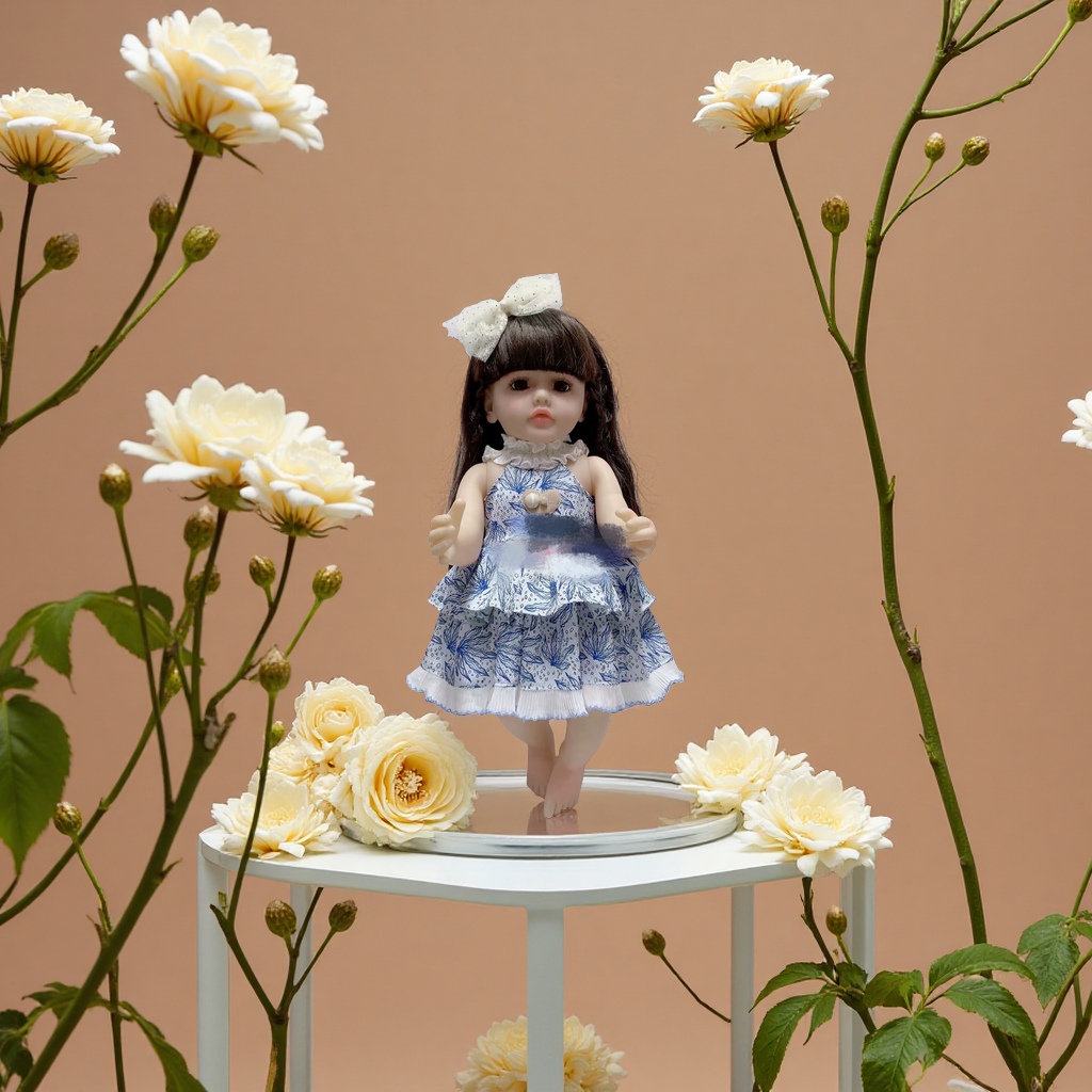 The Reborn Music Doll is an intelligent interactive early education toy that emits light and sounds to lull you to sleep Specification image