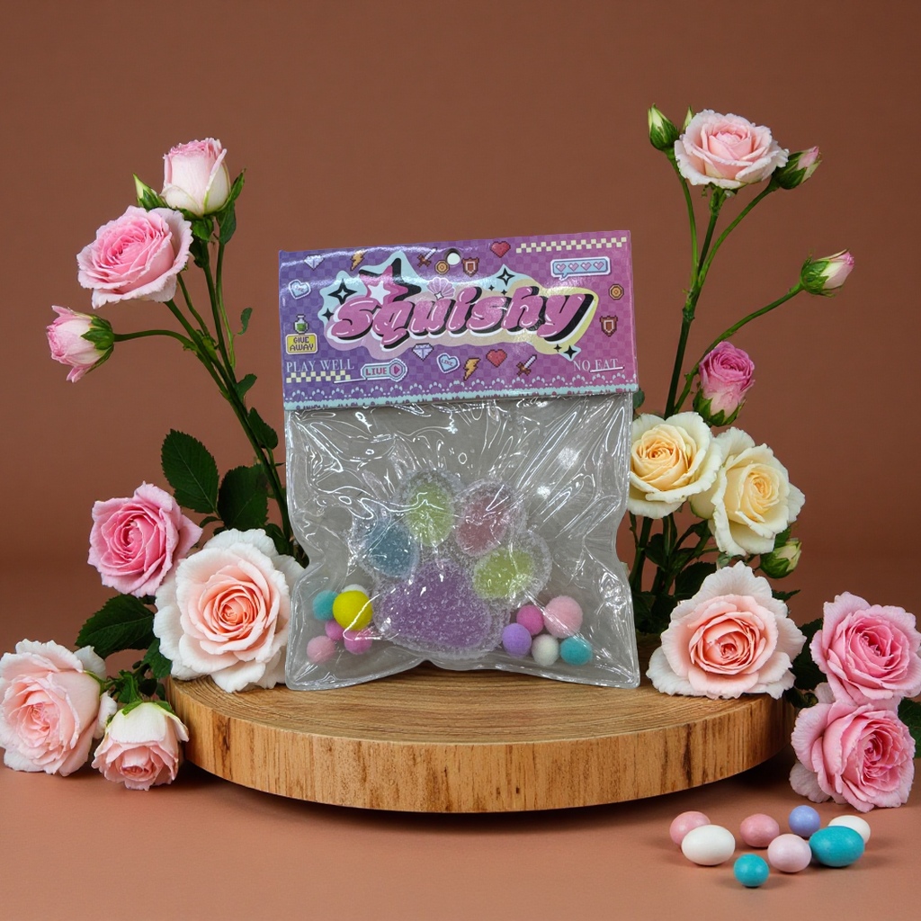 跳色糖粒猫爪软糖120g 甜脆口感趣味零食儿童糖果