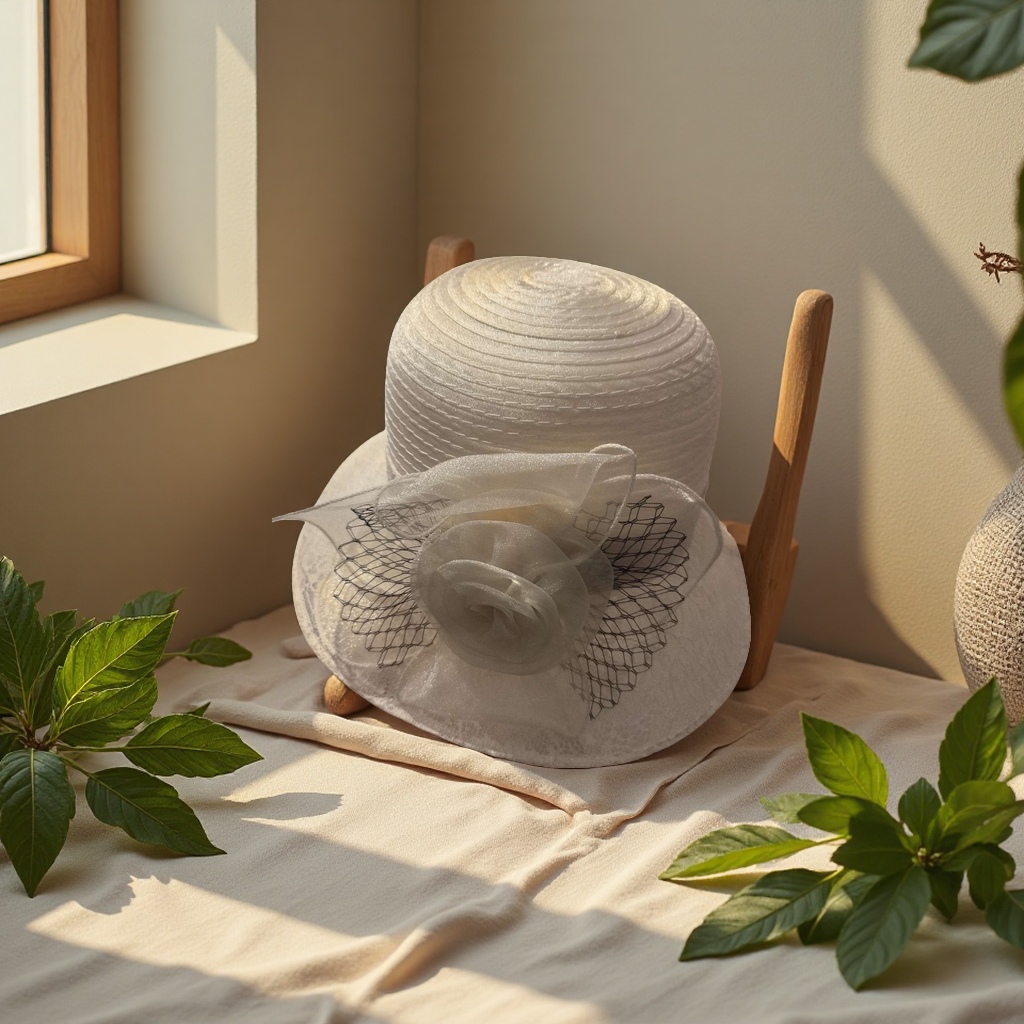 Hard straw hat for outdoor sun protection and UV protection, suitable for both men and women Application Scenario