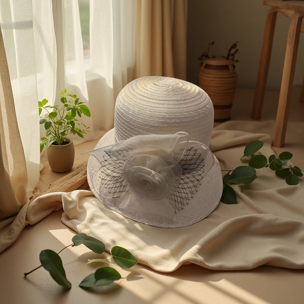 Hard straw hat for outdoor sun protection and UV protection, suitable for both men and women Specification image