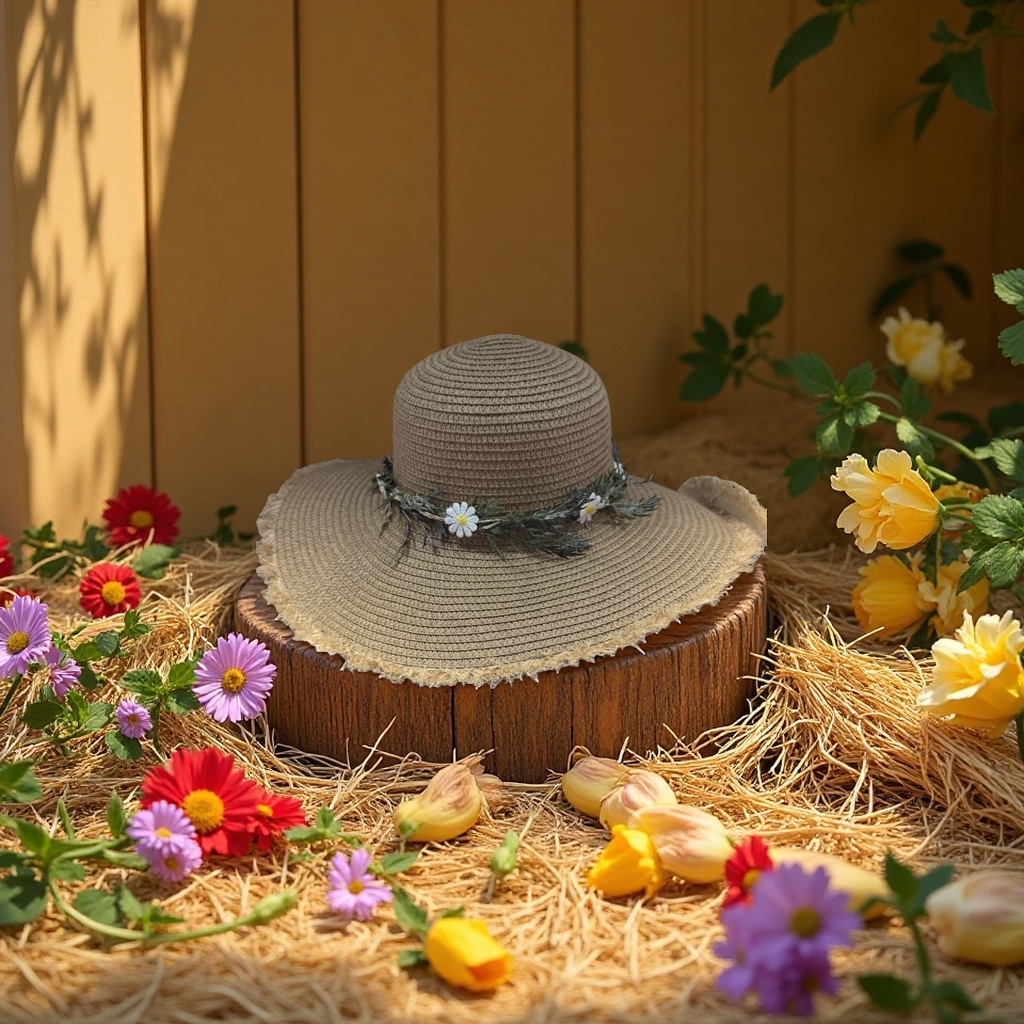 Hard straw hat outdoor sunshade, sun protection, breathable and comfortable wide-brimmed hat Specification image