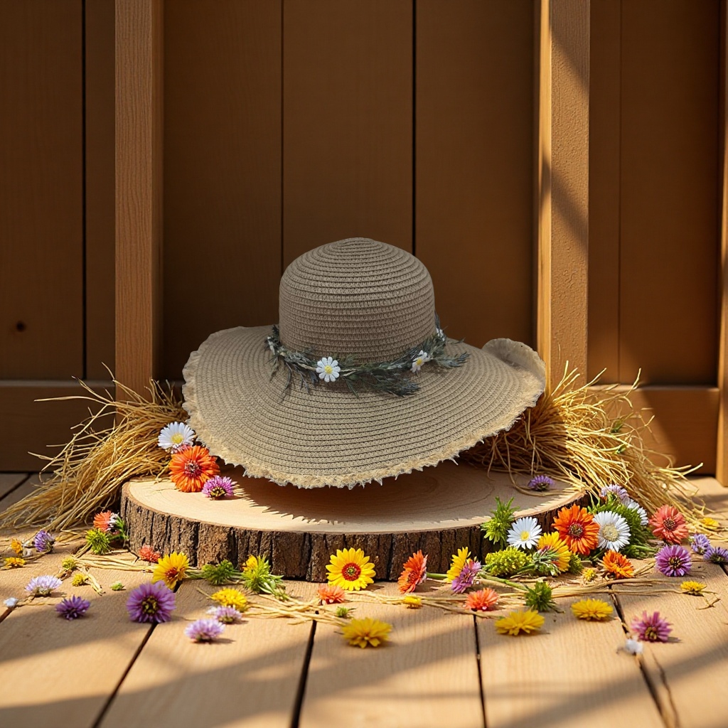 Hard straw hat outdoor sunshade, sun protection, breathable and comfortable wide-brimmed hat