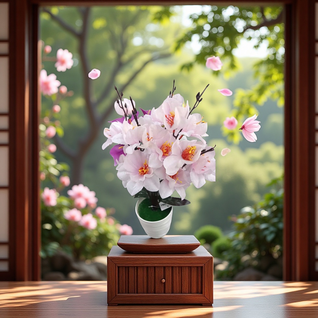 创意仿真蝴蝶兰盆栽桌面绿植长草组合居家装饰摆件