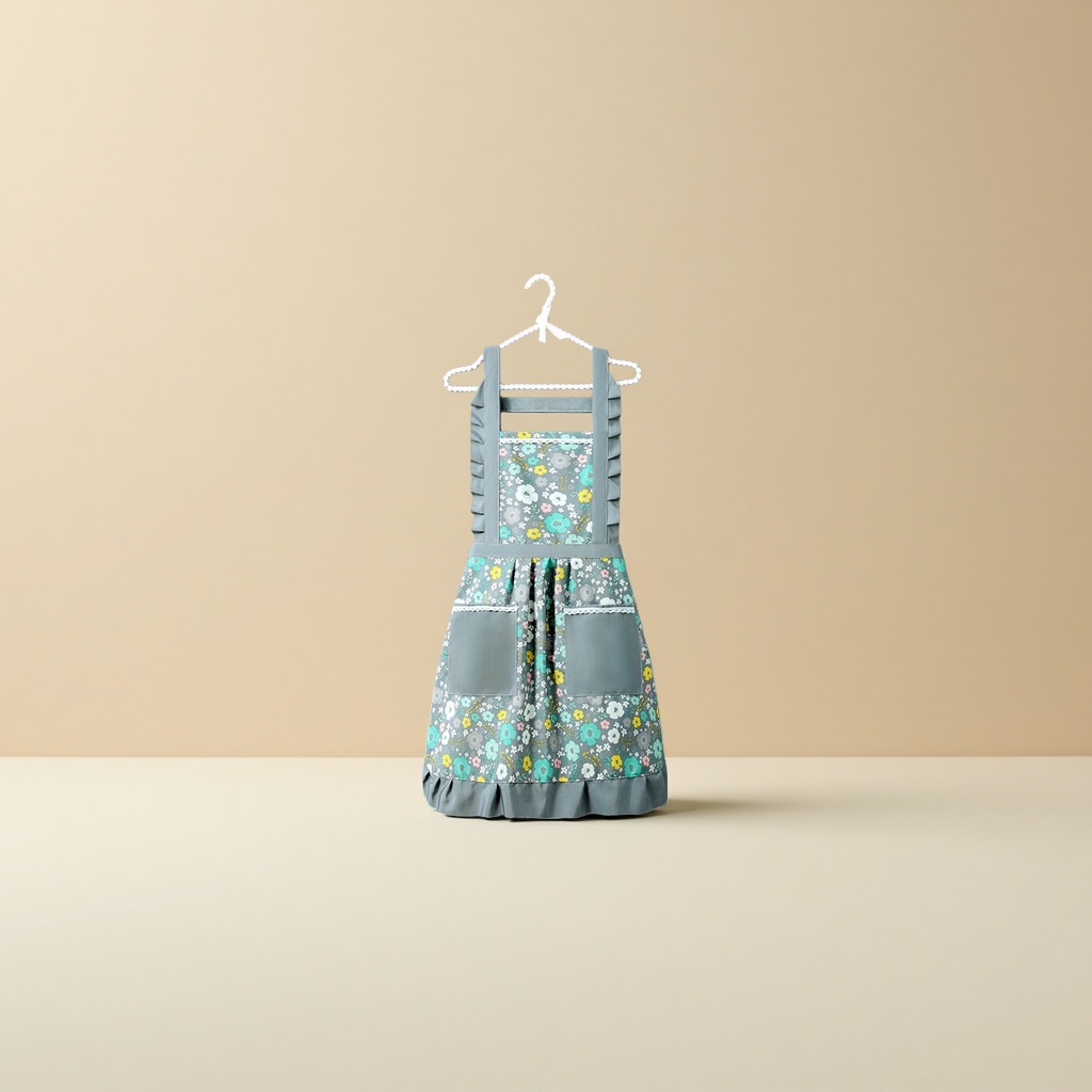 Women's summer waterproof canvas aprons, household kitchen cooking waistbands, catering work clothes, advertising aprons wholesale Application Scenario