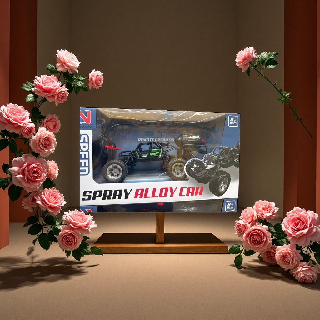 遥控车四驱越野电动模型车 27MHz 遥控玩具 1:18 沙漠越野车