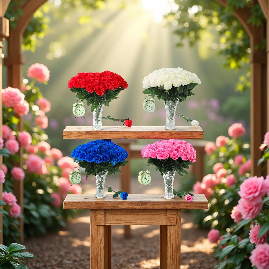 仿真花  放在玫瑰  放在盆景玫瑰仿真仿真花花园玫瑰仿真