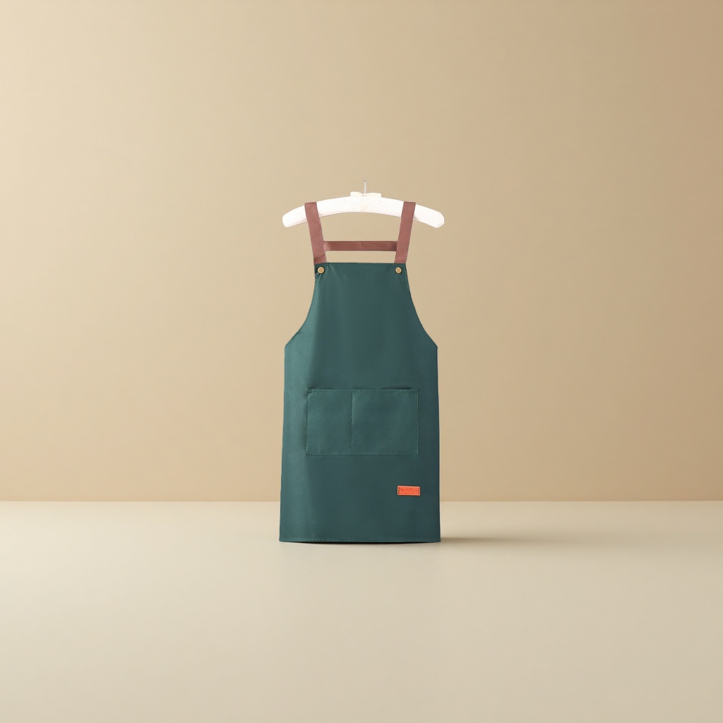 New waterproof and oil-resistant apron custom logo printed, personalized waistband, simple work clothes for home kitchen cooking, men Application Scenario