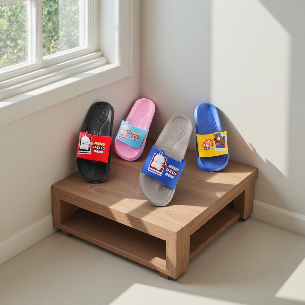 Summer home EVA anti-slip breathable slippers cartoon rabbit Specification image