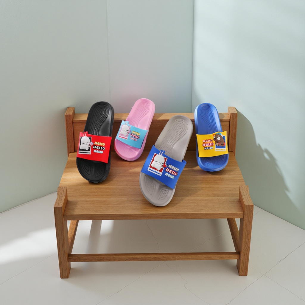 Summer home EVA anti-slip breathable slippers cartoon rabbit details Picture