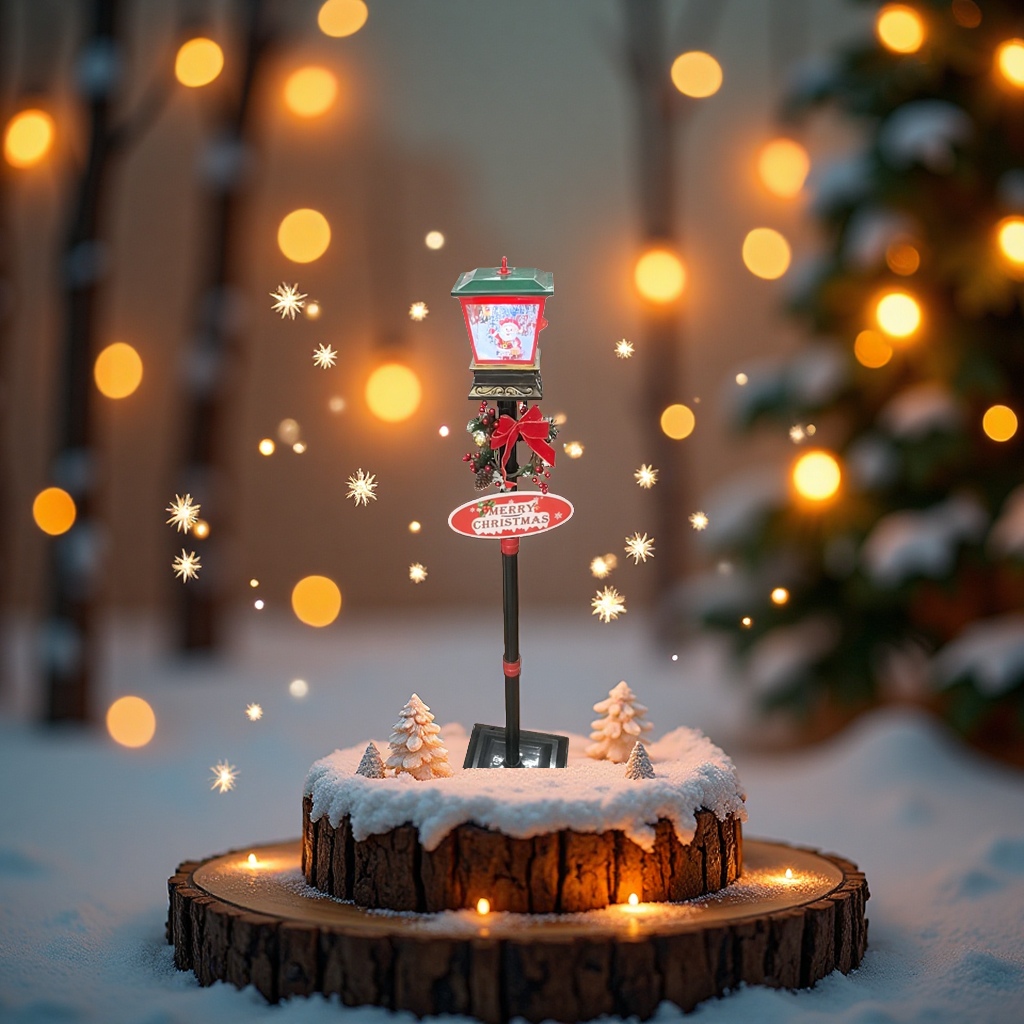 Christmas snowflakes, street lamp decorations, festive atmosphere, home decorations, Christmas supplies Application Scenario