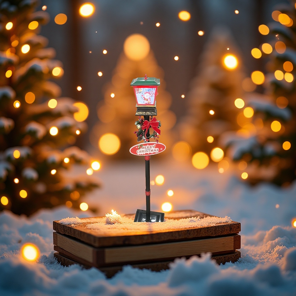 Christmas snowflakes, street lamp decorations, festive atmosphere, home decorations, Christmas supplies Specification image