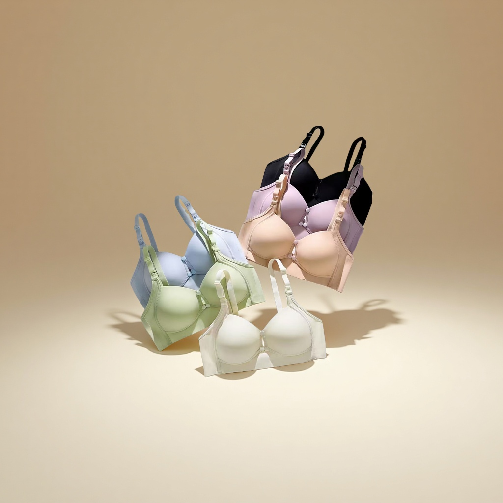 哺乳期无钢圈聚拢防下垂文胸产后喂奶孕妇前开扣跨境胸罩