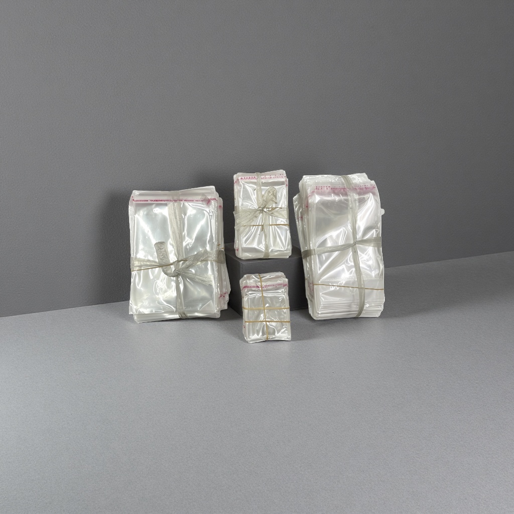 opp self-adhesive bags, multi-sized packaging bags, reusable sealed moisture-proof and fresh-keeping bags