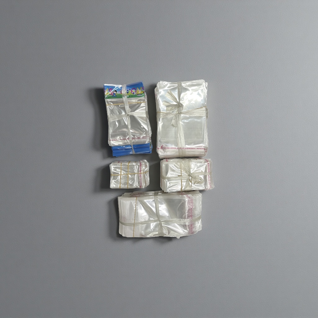 Self-adhesive opp bags in multiple sizes can be reused, sealed and moisture-proof Specification image
