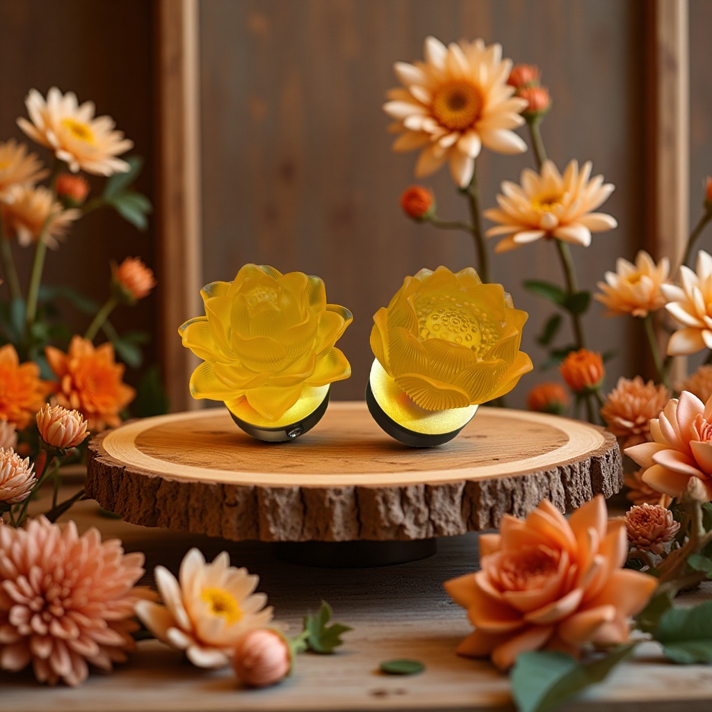 The rechargeable lotus lamp is an outdoor decorative lamp that is waterproof and windproof Application Scenario